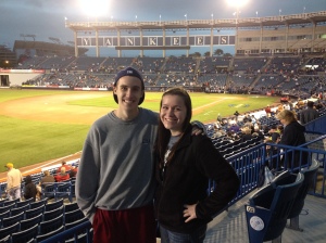 My brother and I at George M. Steinbrenner Field